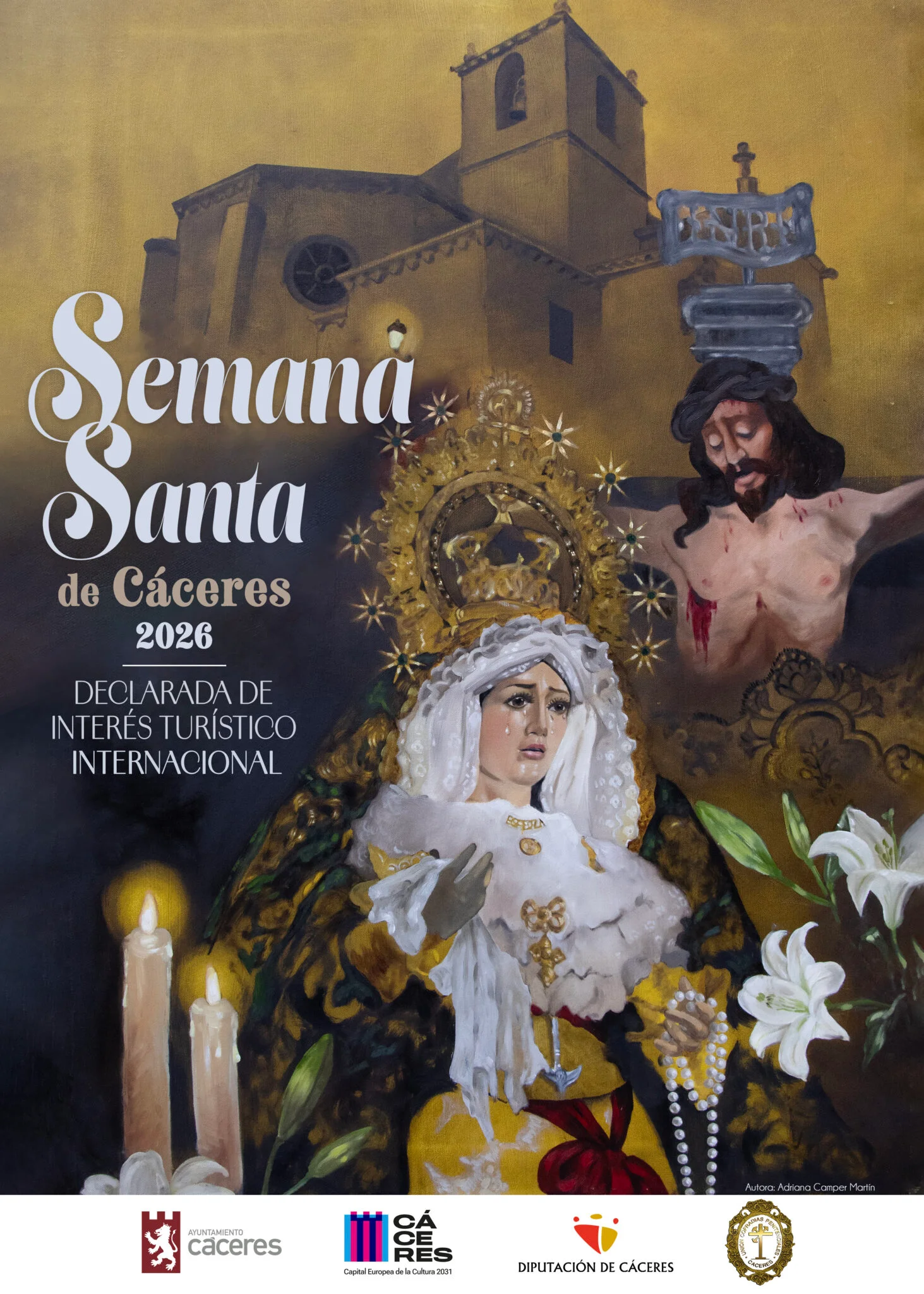 Cartel de Semana Santa en Cáceres 2026